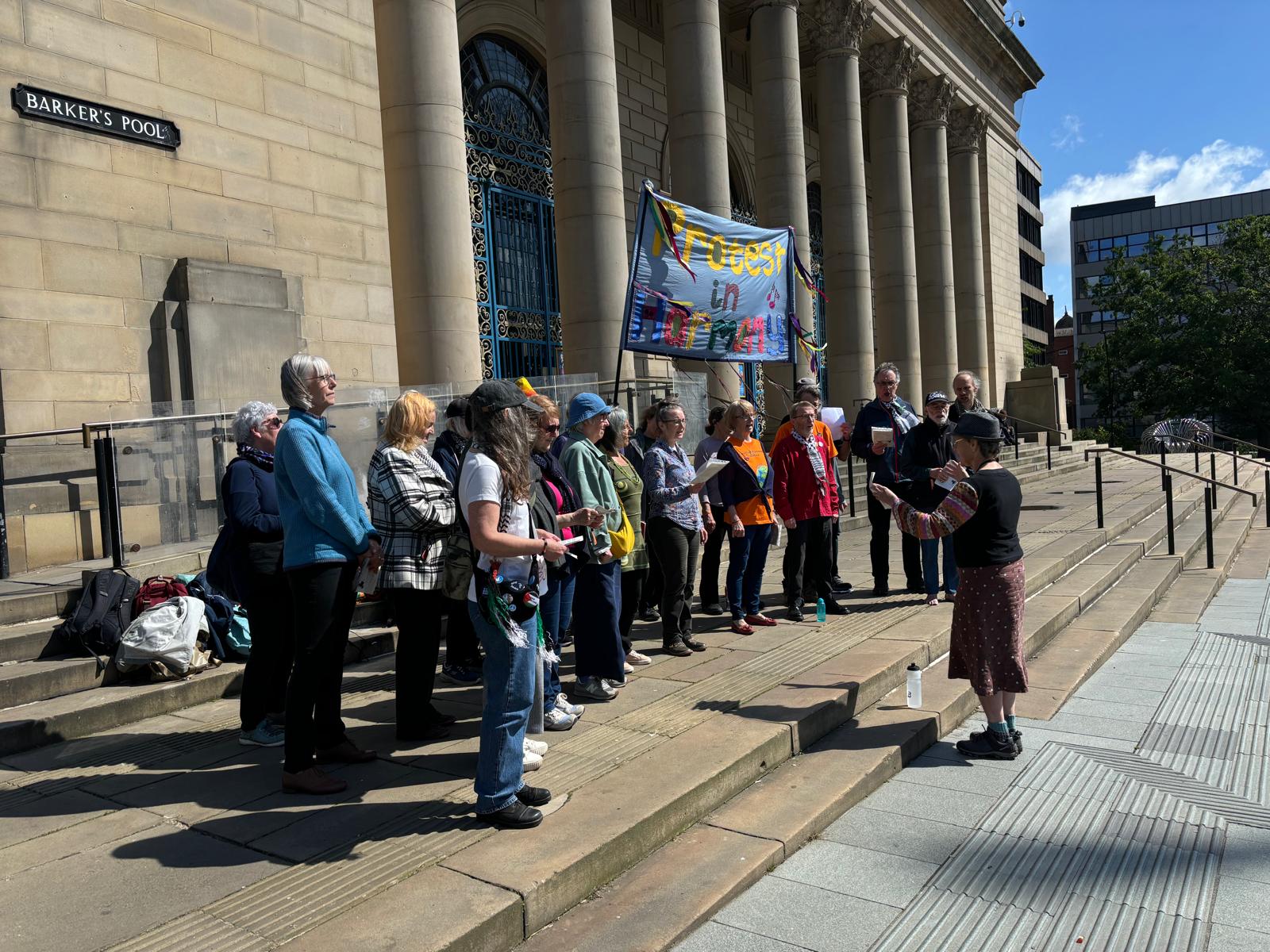 PiH busking, Sheffield